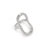 Biko Women's Parker Ring - Silver In Silver