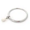 Biko Women's Pearl Drop Bangle Silver In Silver