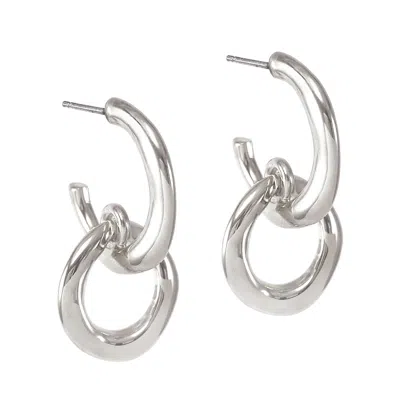 Biko Women's Pia Hoops - Silver
