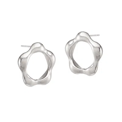 Biko Women's Wildflower Studs - Silver
