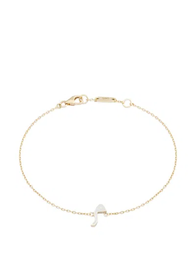 Bil Arabi Enamel Letter-detail Bracelet In Gold
