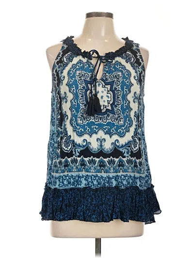 Pre-owned Bila Sleeveless Blouse In Blue