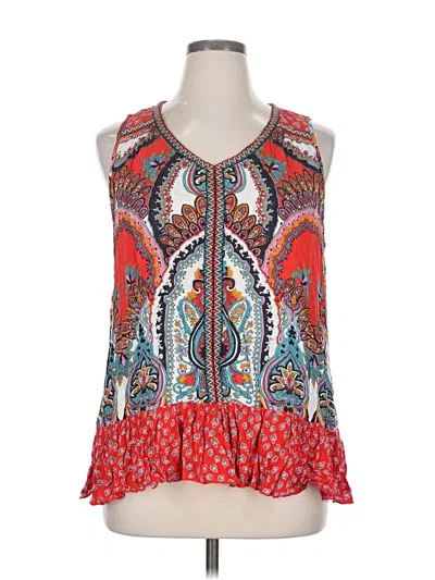 Pre-owned Bila Sleeveless Blouse In Red