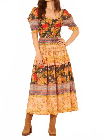 Bila77 Adelaide Dress In Bloomingville In Yellow