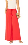 Bila77 Castillo Wide Leg Pant In Red In Red