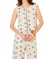 Bila77 Cyrene Tie-front Vest In Gardenia In Neutral