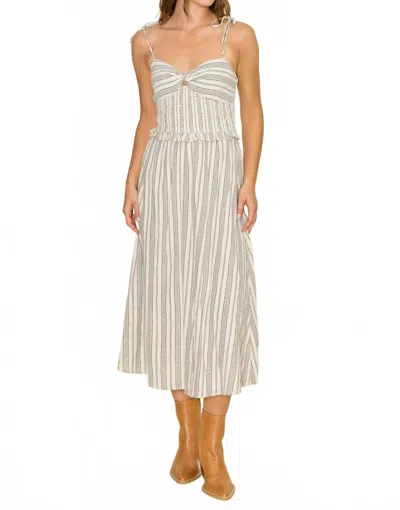 Bila77 Dale Midi Dress In Oyster In Gray