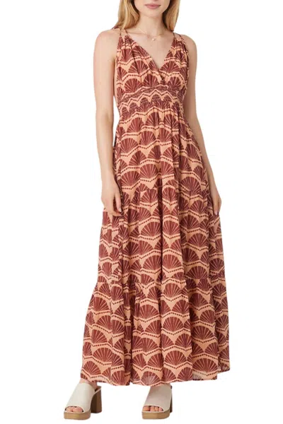 Bila77 Flowey Patterned Dress In Hy Seashell In Multi