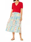 Bila77 Glassell Midi Skirt In Antique White In Neutral