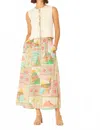 Bila77 Harriett Midi Skirt In Capri In Multi