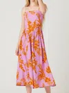 Bila77 Hillview Dress In Pink Floral In Multi