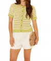 Bila77 Kinsley Cardigan In Pistachio/cream In Multi