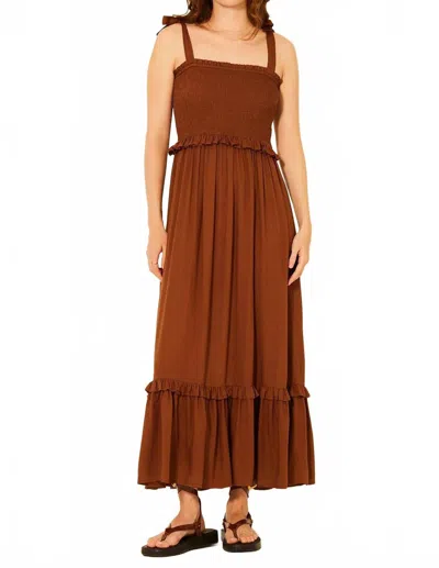 Bila77 Linda Dress Maxi Dress In Brown