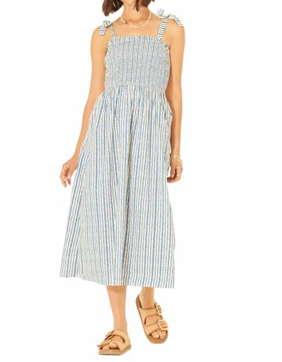 Bila77 Lindsay Midi Dress In Blue Jasper