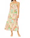 Bila77 Maddison Midi Dress In Capri In Multi