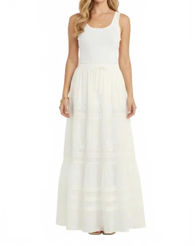 Bila77 Made New Maxi Skirt In White Pearl In Multi