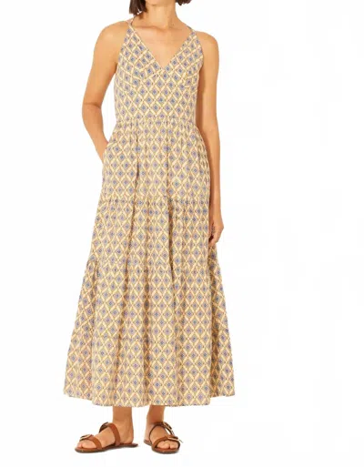 Bila77 Majorca Maxi Dress In Camel In Animal Print