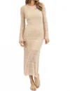 Bila77 Palos Verdes Sandshell Maxi Dress In Beige In Neutral
