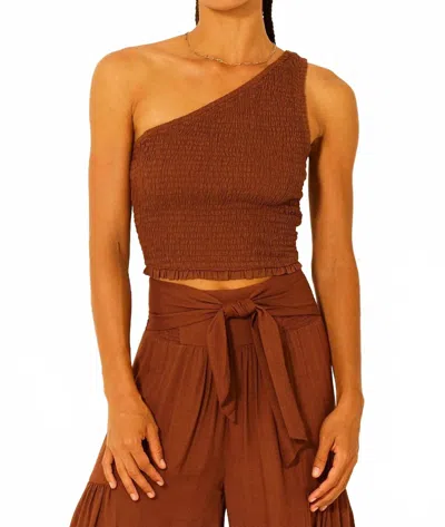 Bila77 Rue Top In Frial Brown