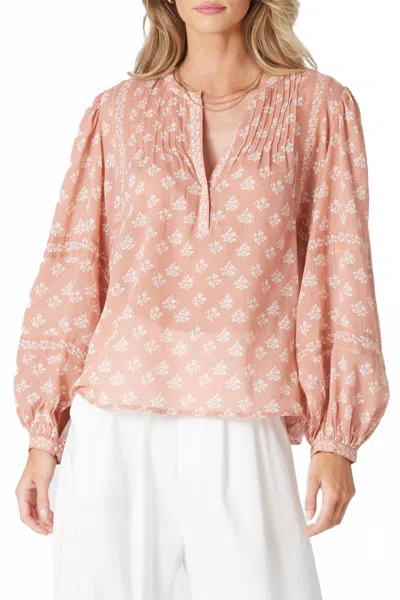 Bila77 Valley Spring Top In Rye In Pink
