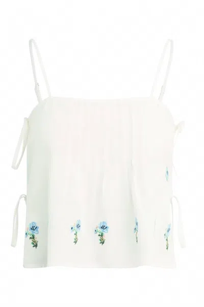 Bila77 Women's Kelton Sleeveless Top In Whisper White