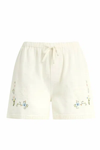 Bila77 Women's Olvera Shorts In Whisper White In Neutral