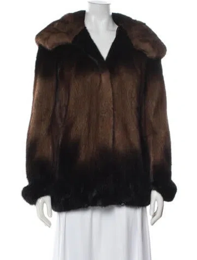 Pre-owned Bilgins Mink Fur Jacket In Brown
