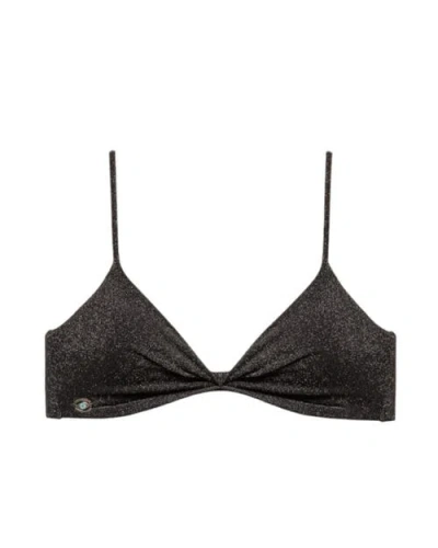 Biliblond Bikini Top Jordan In Black Lurex