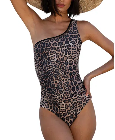 Biliblond Kim Side Reversible Onepiece Swimsuit In Animal Print