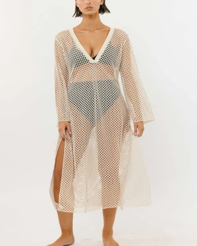 Biliblond The Nets Dress In Brown