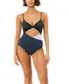 Biliblond Zodiak Lurex Onepiece Swimsuit In Blue