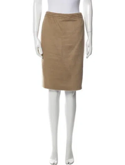 Pre-owned Bill Blass 1980's Knee-length Skirt In Neutral