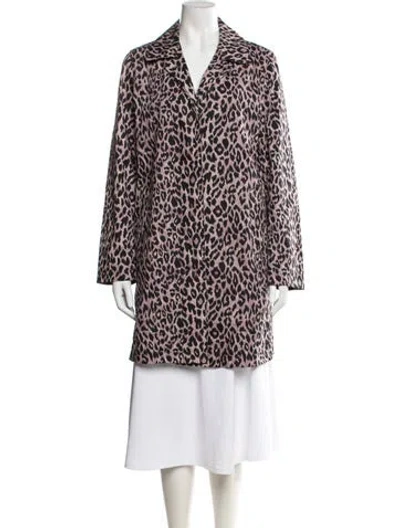 Pre-owned Bill Blass Animal Print Coat In Multi