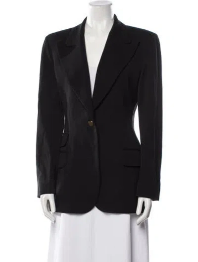 Pre-owned Bill Blass Blazer In Black