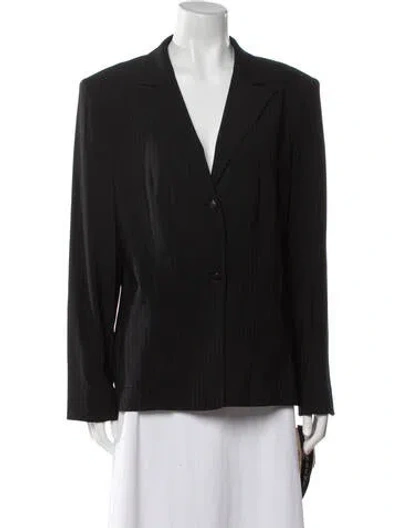 Pre-owned Bill Blass Blazer In Black