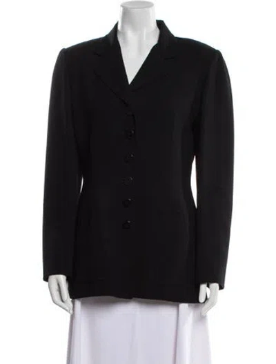 Pre-owned Bill Blass Blazer In Black