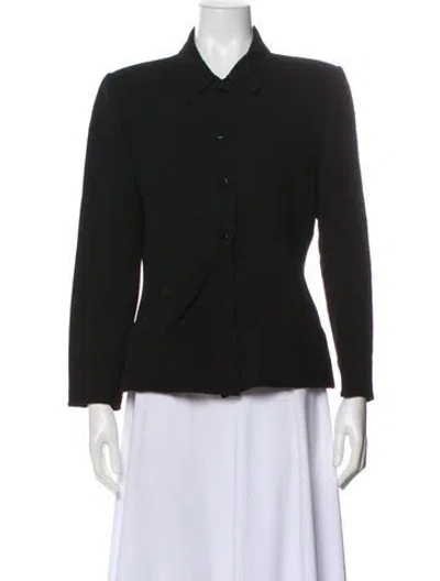 Pre-owned Bill Blass Blazer In Black