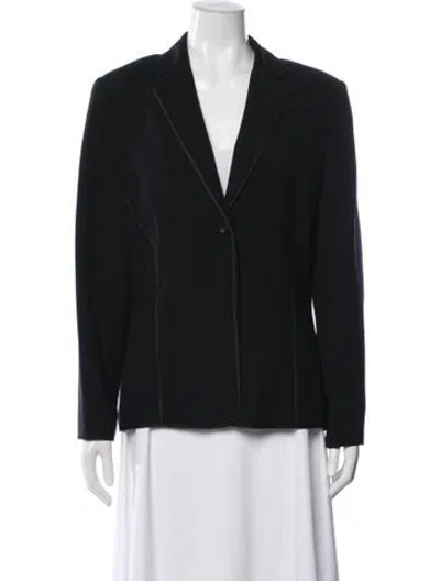 Pre-owned Bill Blass Blazer In Black