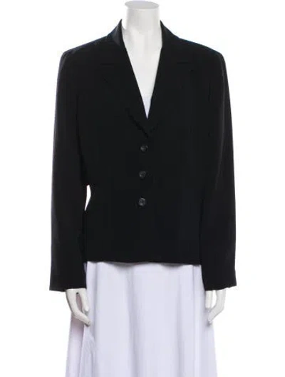 Pre-owned Bill Blass Blazer In Blue