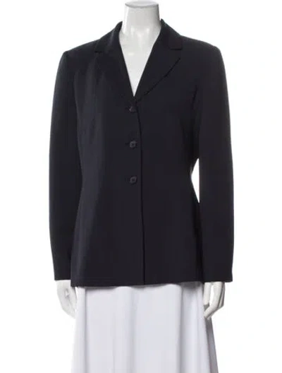 Pre-owned Bill Blass Blazer In Blue