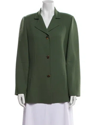 Pre-owned Bill Blass Blazer In Green