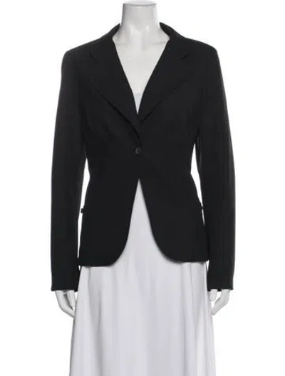 Pre-owned Bill Blass Blazer In Grey