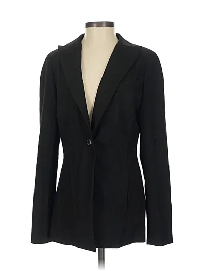 Pre-owned Bill Blass Blazer Jacket In Black