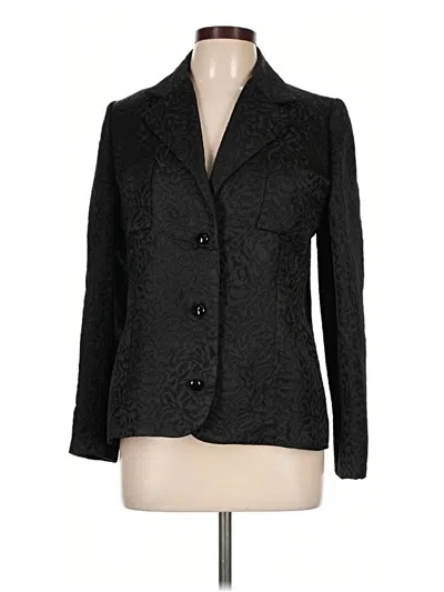 Pre-owned Bill Blass Blazer Jacket In Black