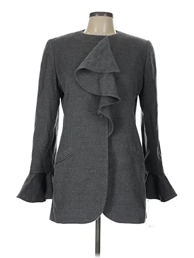 Pre-owned Bill Blass Blazer Jacket In Gray