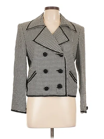 Pre-owned Bill Blass Blazer Jacket In Ivory