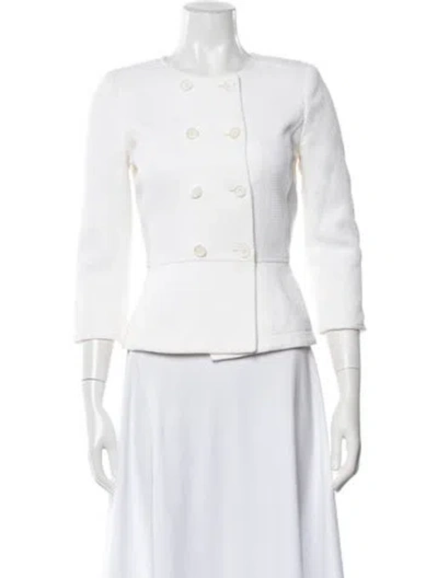 Pre-owned Bill Blass Blazer Jacket In Neutrals