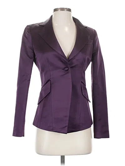 Pre-owned Bill Blass Blazer Jacket In Purple