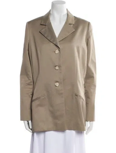 Pre-owned Bill Blass Blazer In Neutral