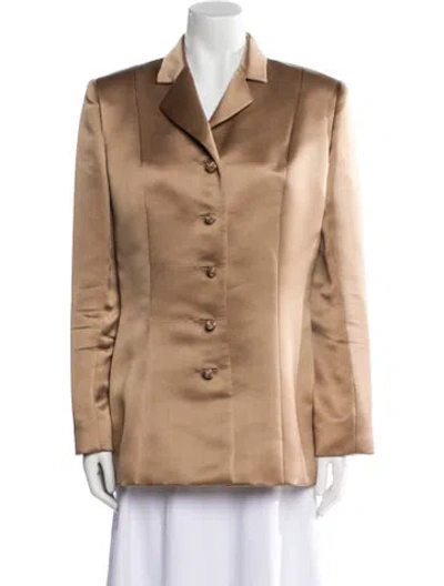 Pre-owned Bill Blass Blazer In Neutral